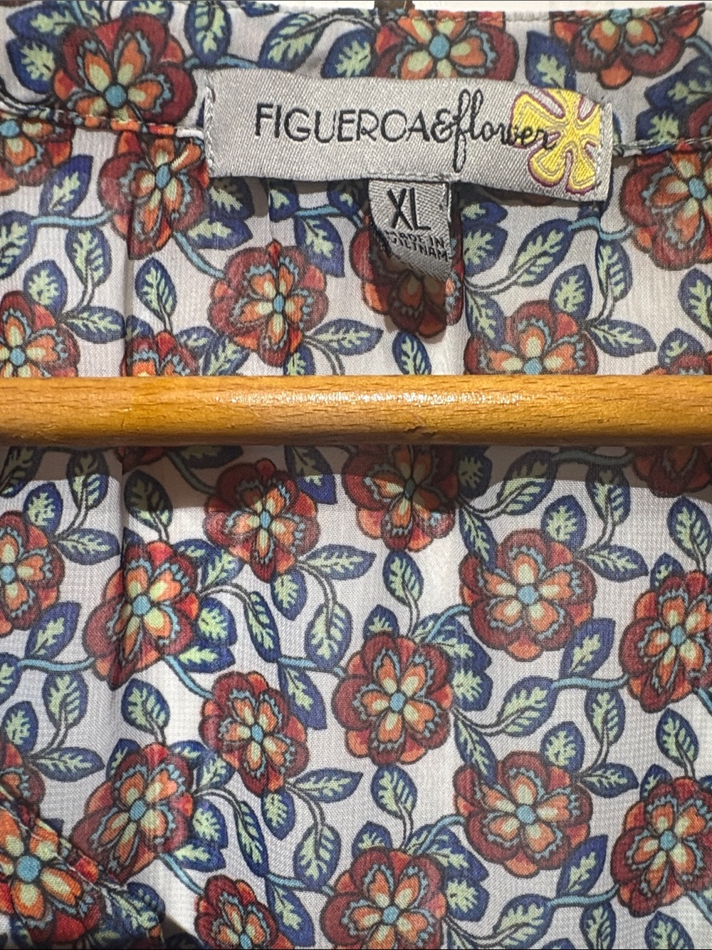 fig and flower XL Women's semi/sheer tunic excellent condition
